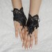 FREE SHIP --- Wedding gloves, bridal gloves, fingerless lace, steampunk, black gloves, victorian, lolita, sexy belly dance