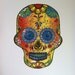 Sugar Skull Print, Day of the Dead Skull Print, Candy Skull, Poster, Psychedelic