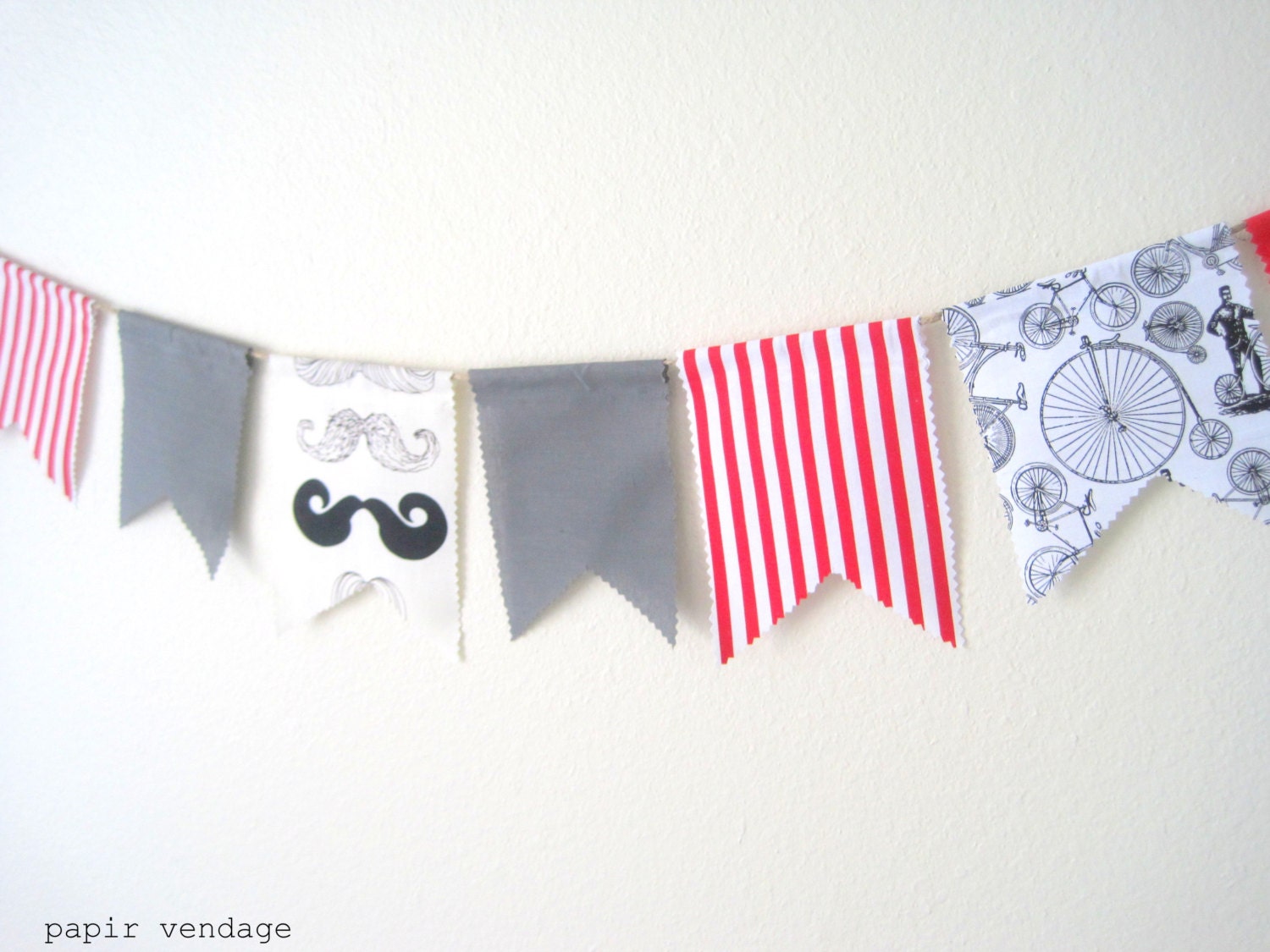 Mustache Bunting Banner, Boys Birthday Party Bunting,  9 ft Moustache Bunting, Boy's Photography Prop