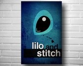 Lilo and Stitch minimalist poster geekery