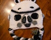 Crochet Trooper Inspired Pig Hat-12 months to Adult