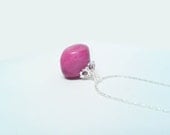 Lilac Wine 18" Sterling Silver Slide Gemstone Necklace