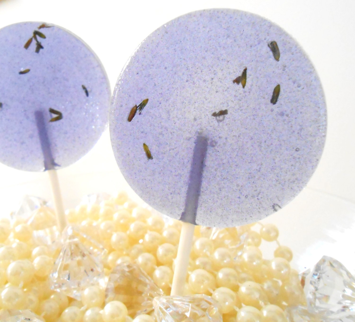 Lavender Gourmet Lollipops - Set of 7 - Luxe Lollies - Wedding Favors - Party Favors - Springtime