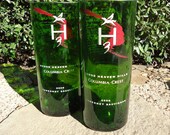 Wine Bottle Glasses made from Recycled Horse Heaven Hills Bottles Set of 2