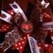 Its All AbOUt Football - Applique Ruffle Butt Onesie, Bow and Leg Warmer Set