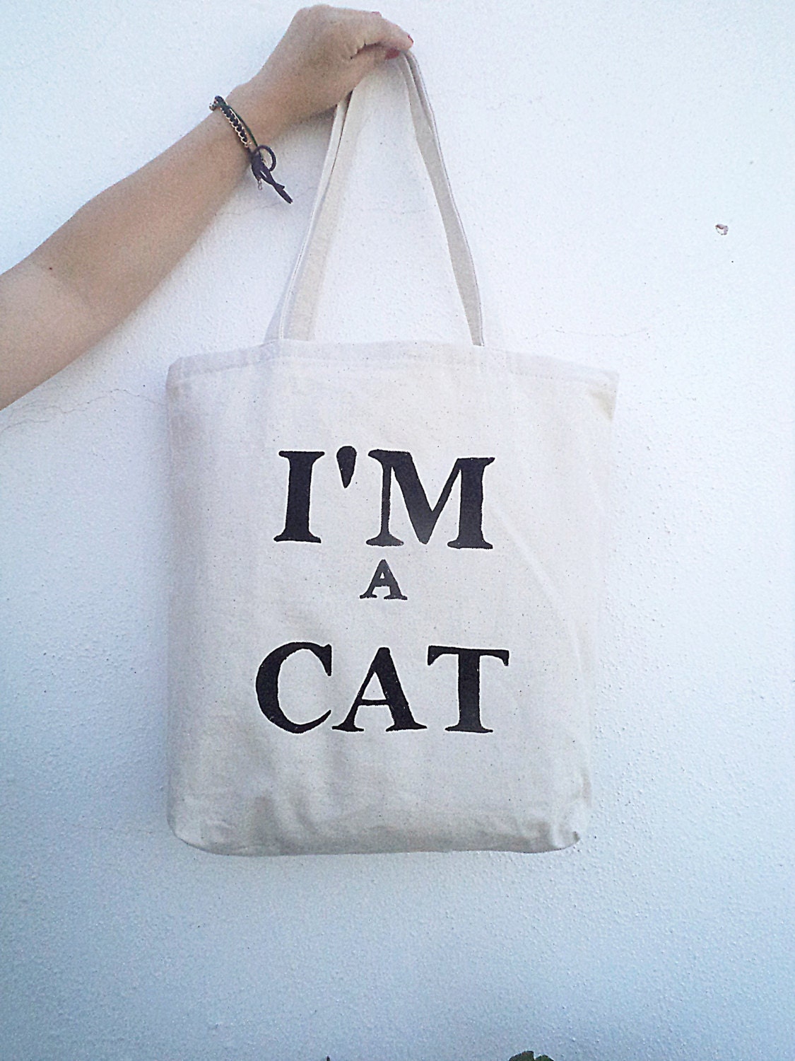 I am a CAT Organic Cotton Tote Bag