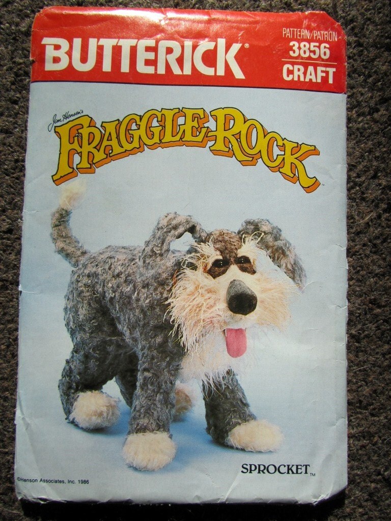 sprocket stuffed dog