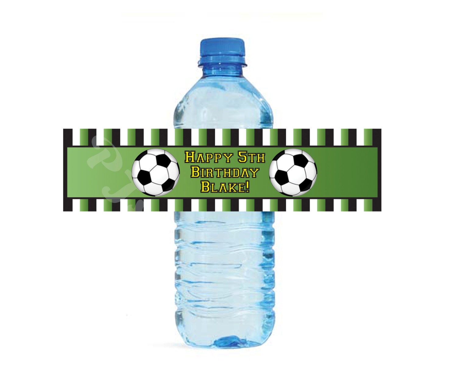 Soccer themed Water Bottle Labels - Customized Digital File Il_170x135