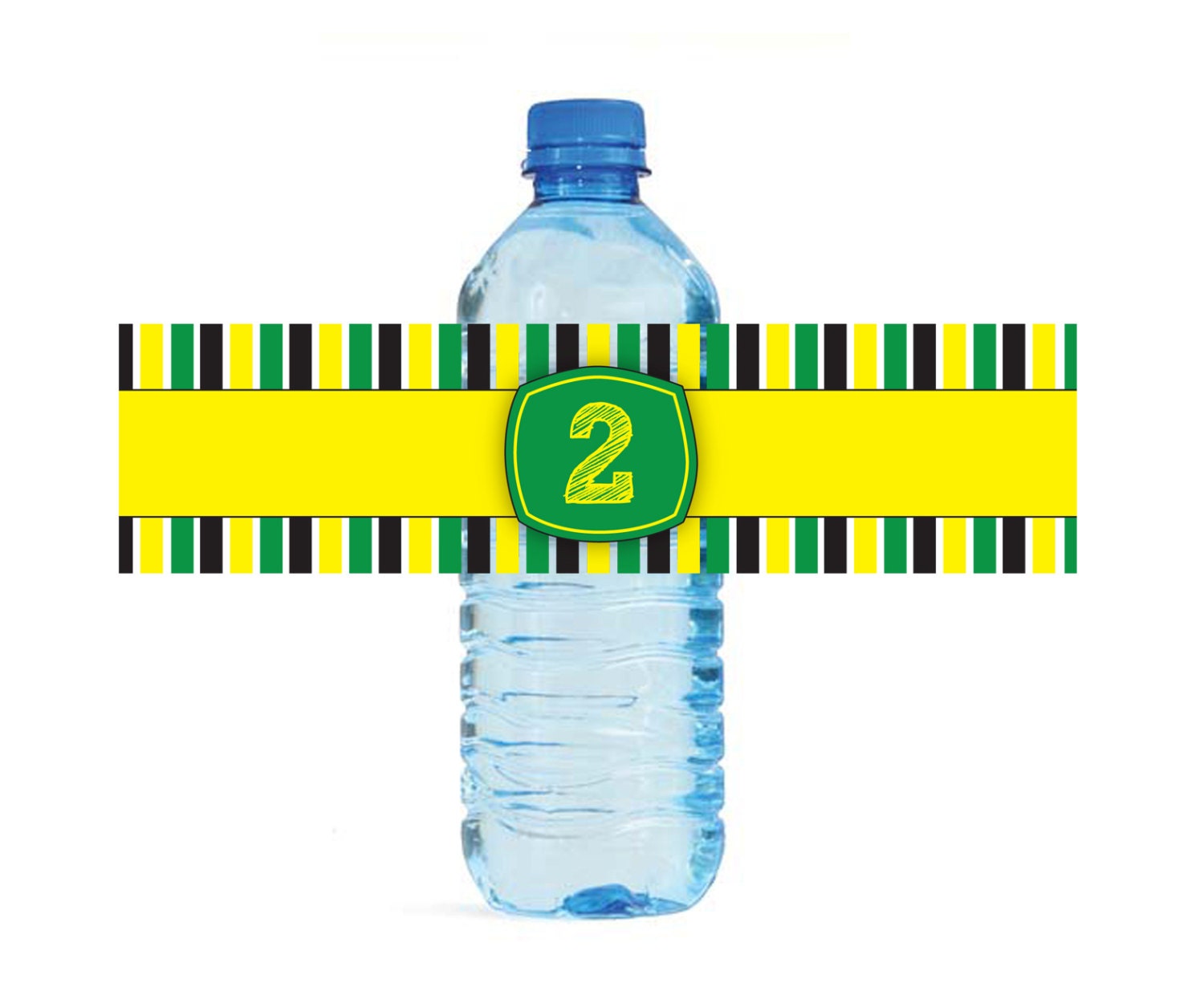 John Deere inspired Water Bottle Labels - Customized Digital File Il_570xn