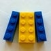 BRICK Necklace -- Blue and Yellow/Gold