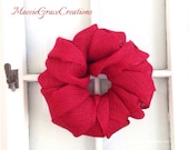 16 inch Red Burlap Wreath