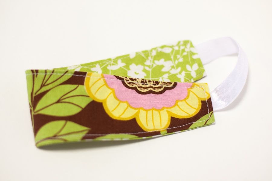 Amy Butler Lacework in Brown Reversible Headband-Child-Made to Order