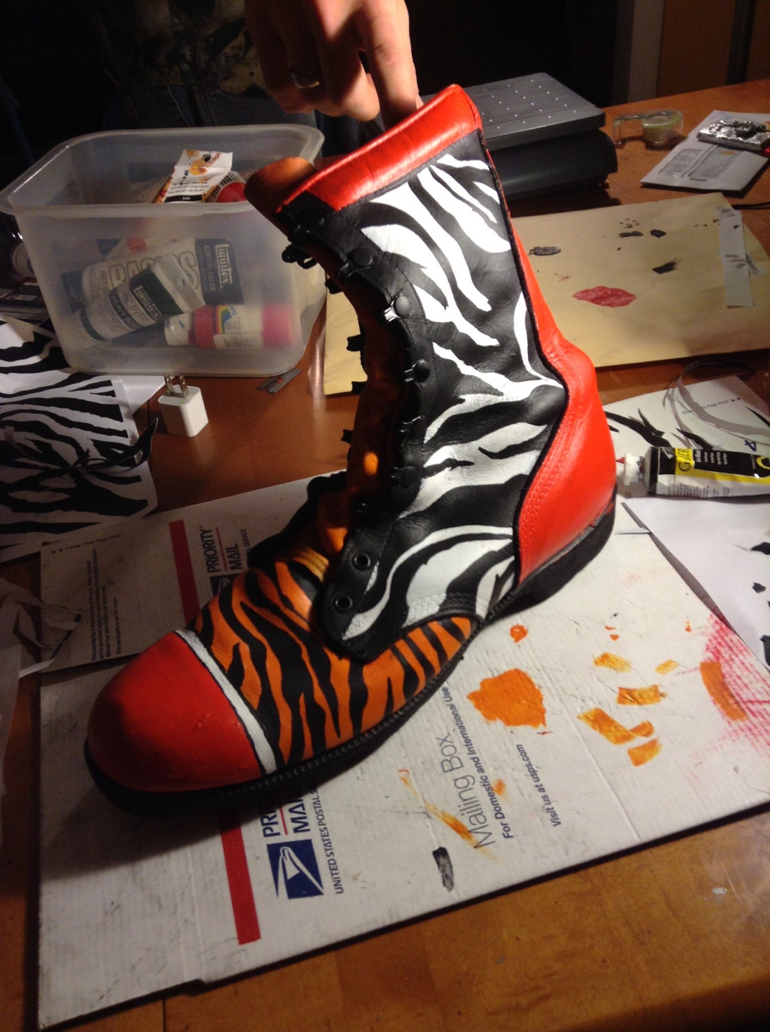 Custom Combat Boots for Men or Women // You Name It, We Paint It