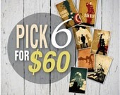 Promotion- Pick any 6 posters from my shop