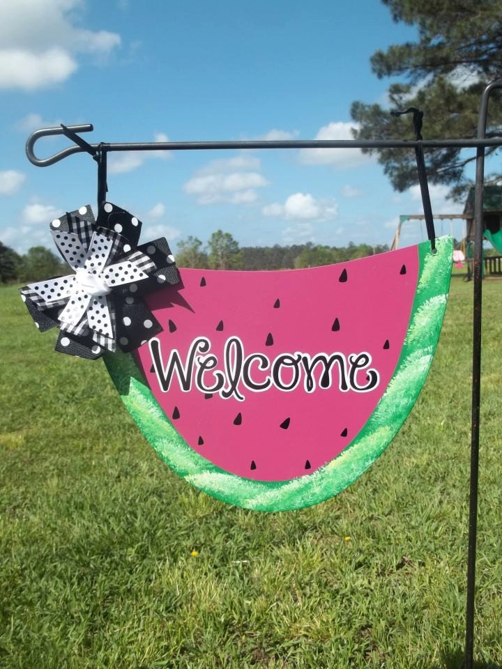 Watermelon Metal Yard Sign/Door Hanger