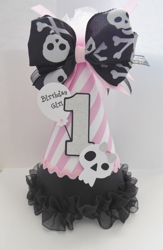 Pirate Princess Birthday Party Hat- Personalized - Pirate Party Il_570xn
