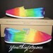 TOMS Tie Dye Shoes - Bright colors - hand dyed and custom made by One Great Thing :)