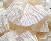 Ivory and Ivory Ruffled Crepe Paper Streamers - Birthday Wedding Party Decoration - Craft and Party Supplies Il_170x135