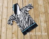 L (4-6) Towel Cover-Up  "Zebra"
