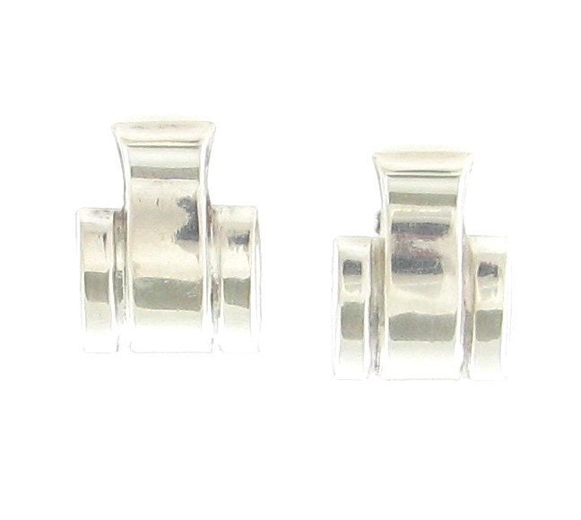 Sterling Silver Art Deco Earrings