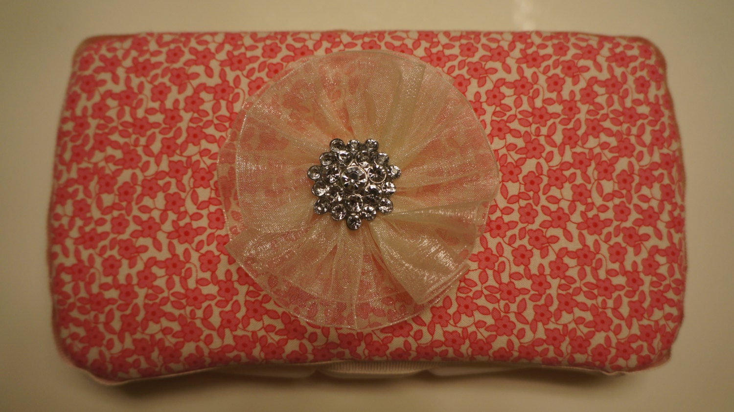 StinkNCute Diaper Wipe Case - Pink Floral Print