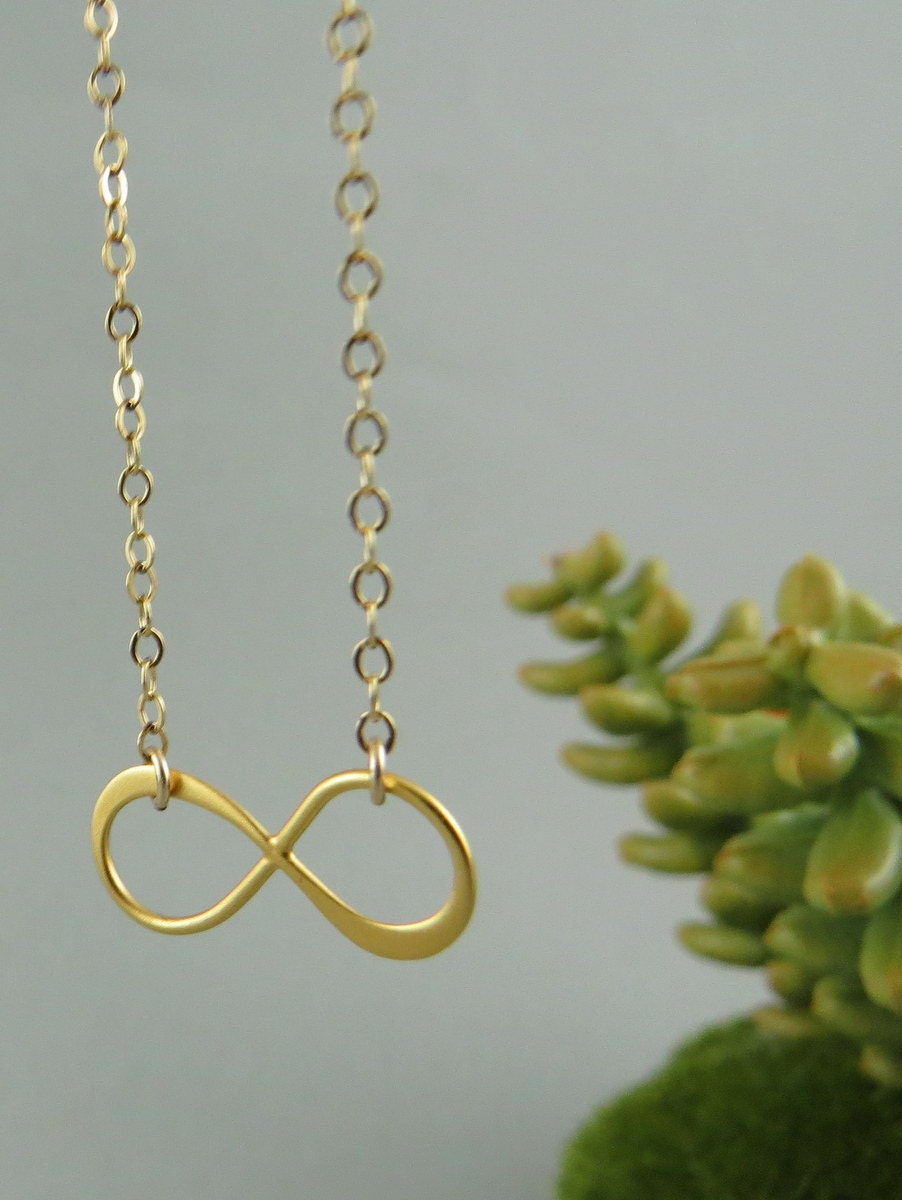 Infinity Necklace, Gold figure 8 eternity necklace, Gold Infinity Necklace, Infiniti Symbol, Gold Necklace, Infinity charm, Double Infinity