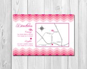 Customizable Event/Wedding Map - Chevron Stripes - DIY - Printable Il_170x135