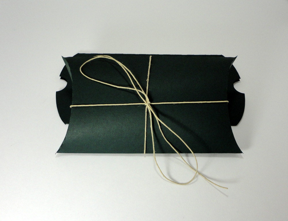 10 Large Recycled Pillow Box - Timber Green Il_570xn