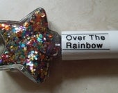 Custom Blended Nail Polish - "Over The Rainbow" - Red Purple Pink Green Silver Gold Orange Blue Hexagon Glitter - Lacquer