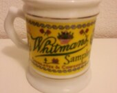 1982 Whitman's Chocolates Coffee Mug - One mug from the Corner Store Porcelain Mug Collection