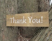 Thank You   Rustic wedding sign     made from reclaimed wood