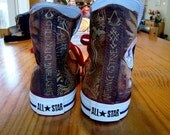 Custom Assassin's Creed3 Converse Shoes Painting(Made To Order)
