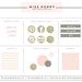 Boutique Blog & Web Branding Kit / Graphic Design / Elements / Buttons / Patterns / Marketing / Pre Made / Glitter / Pretty / Modern