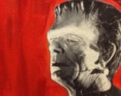 Frankenstein "Majestic I Am" - Mixed Media - Paint - Collage