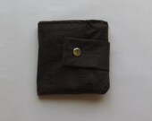 Women's Wallet, Billfold Wallet, Women's Hand Tooled Brown Faux Leather Wallet.