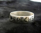 Depeche Mode Delta Machine logo Sterling Ring