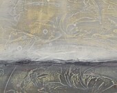Large Painting - Grace Lake Painting - 30 x 30 Inch - Modern Abstract Seascape - Grays and Blues