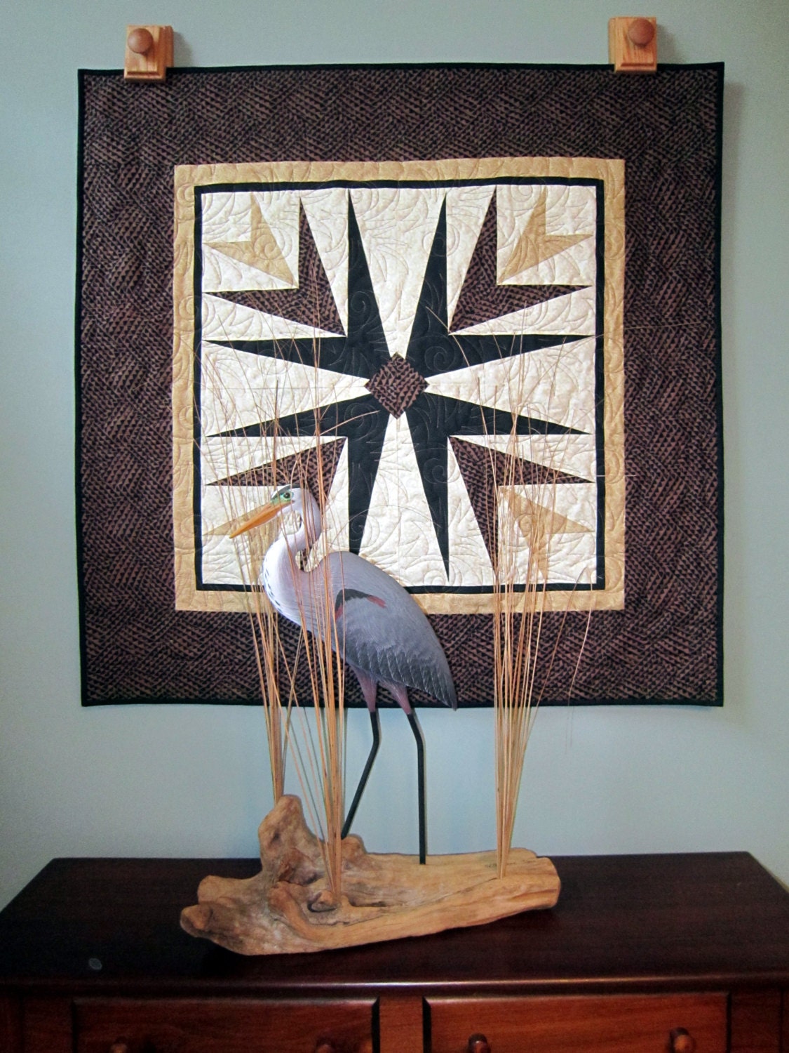 Hosanna Palm Frond Block Table Topper or Wall Hanging