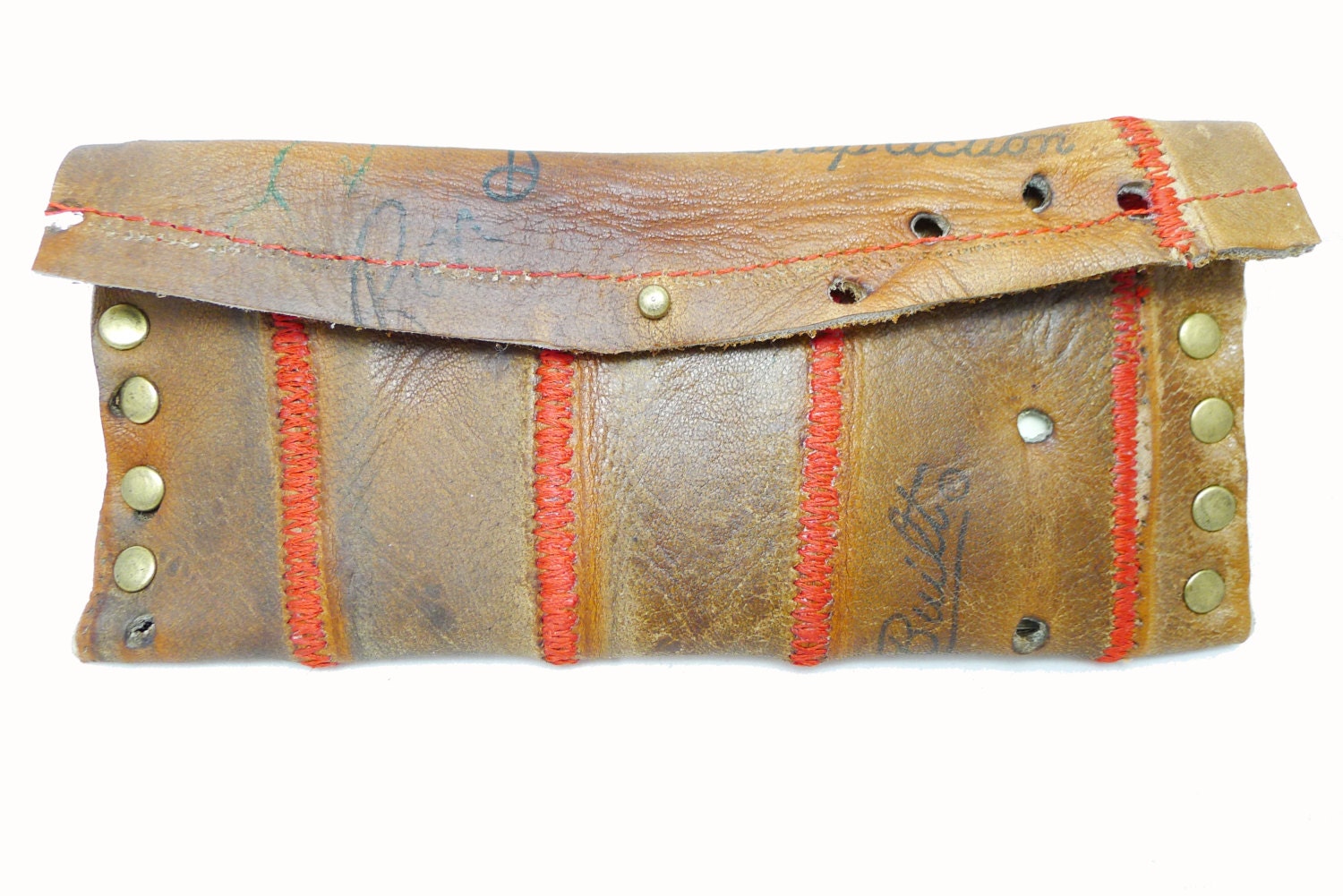 Vintage Baseball Glove Leather Wallet