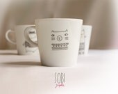 Cup "cat" Limoges Porcelain