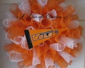 Tennessee Spiral Deco Mesh Wreath