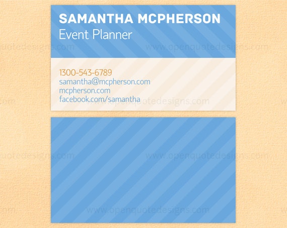 Business Card Calling Card Mommy Card Digital Printable Business Card
