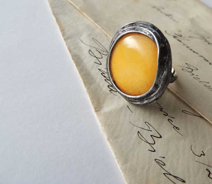 S A L E       STATEMENT yellow  nephrite ring, Unique Gift, adjustable ring, Handmade Art Jewelry, One of Kind,