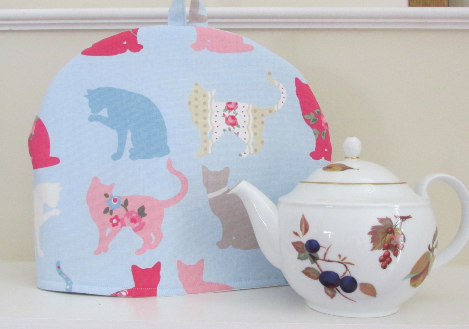 TEA COSY Cat Imported fabric Tea Party by Britgal