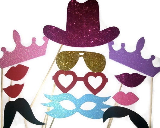 Photobooth/ Photo Booth / Wedding/ Birthday/ Props/ Party/ Accessories/ Cowgirl/ Glitter