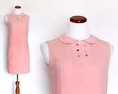 Designer Dress / Pink Mod Dress / Small Dress /  Gerald McCann Dress / Mod Pink Dress / Women Dresses Day / Vintage Clothing Dresses
