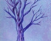 Thumbprint tree 12 x 16 - Guest Book  Wedding guest book - Anniversary - reunion - shower - birthday - artbyevelynmarie