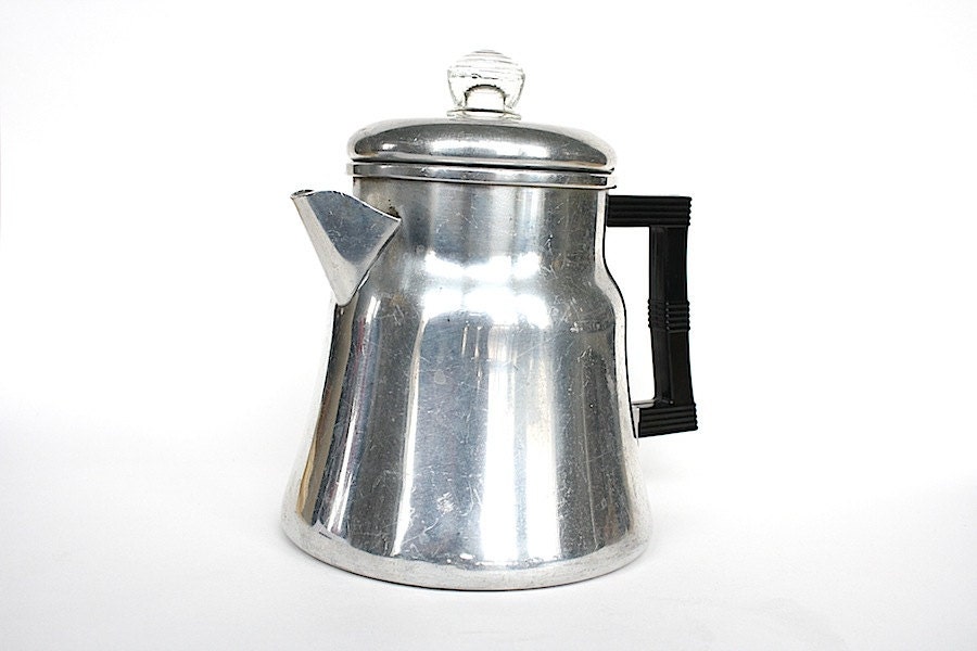 by to Percolator clean aluminum how HappyFortuneVintage Pot Vintage Aluminum Wear Coffee vintage cups