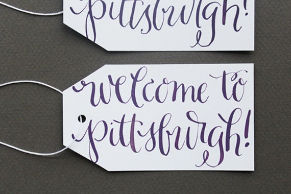 Calligraphy Tags for Welcome Bags
