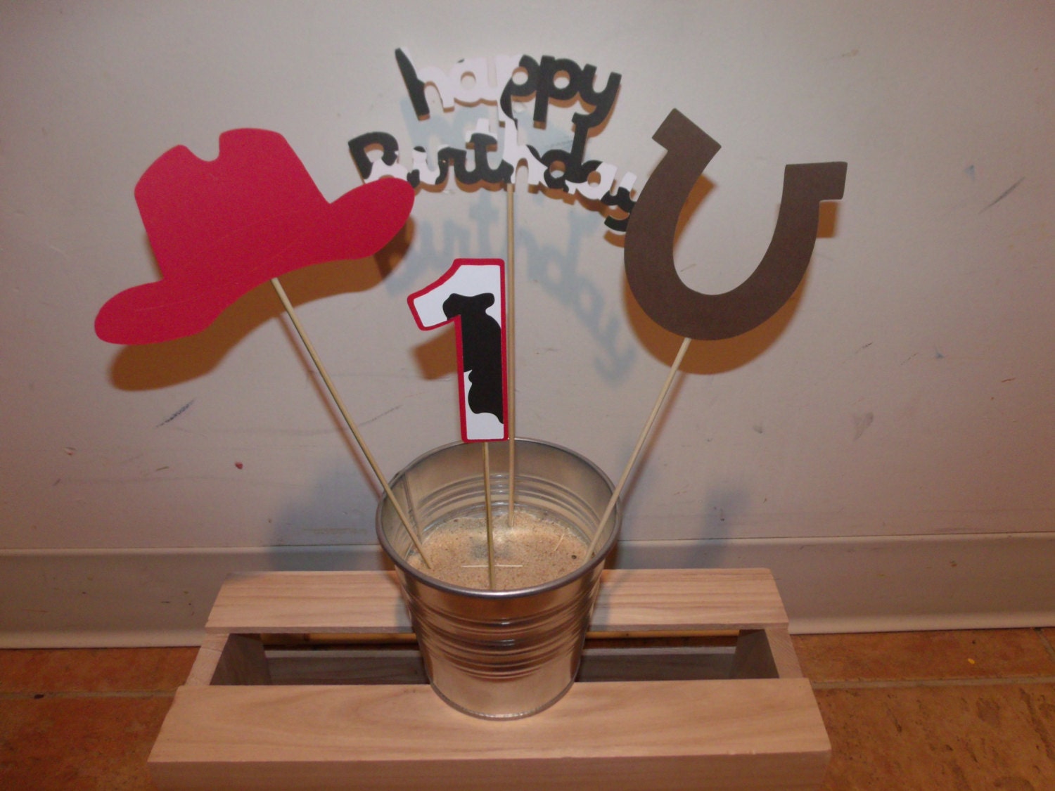 Western Theme Birthday Centerpiece
